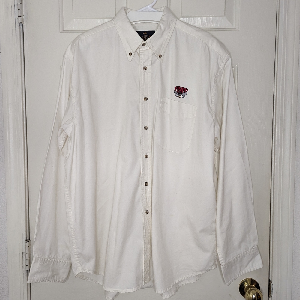 UNLV Antigua Men's Button Down Shirt Winter White Size‎ L